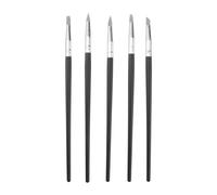 Veemoon 5 pièces Pinceaux de Sculpture Silicone pour Modelage Argile et Nail Art Outils de Peinture et Façonnage avec Embouts Multiples pour Dessin et Sculpture Précise