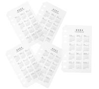 Veemoon 5 Pièces Séparateur de Liant Quotidien A6 en Pp Transparent Impression Claire, Intercalaires de Cahier à Feuilles Mobiles Détachables pour Rentrée Scolaire