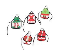 Veemoon 5pcs Tablier De Bouteille De Mini Décorations Festives pour Et Réveillons