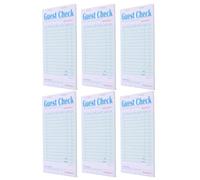 Veemoon 6 Pièces Bloc-notes Serveur Restaurant en Papier Vert, 50 Feuilles | Gestion des Commandes, Secours en Cas de Panne Électronique, pour Restaurants et Lieux