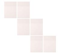 Veemoon 6 Pièces Notes de Poche Autocollantes PET Blanc 50 Feuilles | Bloc Mémo Portable, Adhésif Amovible, Rangement Facile, Usage Élève, Bureau et Rappel Quotidien