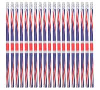 Veemoon 60pièces Lot De Crayons Bois Drapeau Anglais Crayons Décoratifs Multi-usage Avec Gomme Pour Écriture Et Dessin Fournitures Scolaires Et Artistiques