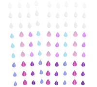 Veemoon 9 Cordes Guirlande Goutte d'eau en Papier pour Décoration Mariage et Fêtes, Facile à Suspendre, pour Arrière-Plans Photo Design Délicat et Légèrement Scintillant