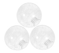 Veemoon Abat-jour Globe en Verre Transmission Lumineuse Améliorée 3 Pièces Filaments Internes, Design Fileté Sécurisé pour Ampoules G9 pour Lampes sur Pied et Ambiance Plafond