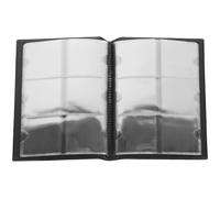 Veemoon Album Porte-pièces Noir 60 Emplacements en PU et PVC, Organise et Protège Vos Monnaies, Portable pour Collectionneurs