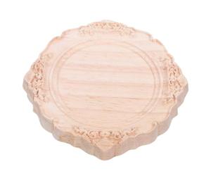 Veemoon Applique ovale en bois, incrustation sculptée à la main non | Applique ovale européenne en bois sculpté, non peinte, sculptée à la main pour cadres de miroirs, armoires, penderies