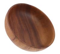 Veemoon Assiette en Bois Ronde Créative en Bois D'acacia, Facile à Nettoyer et Polyvalente, pour L'école Anniversaires, Plateau de Service Élégant