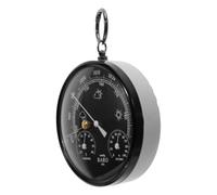 Veemoon Baromètre d'intérieur : appareil de prévision météorologique | Baromètre anéroïde à cadran de 108 mm avec anneau de suspension pour une surveillance barométrique précise à domicile,