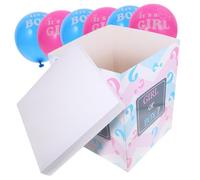 Veemoon Boîte de Ballons pour Annonce de Naissance, Décoration de Baby Shower en Papier, 1 Set pour Annonce du Nouveau-né