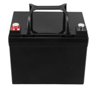 Veemoon Boîtier de Batterie, Support de Rangement pour Batterie 12V33Ah en | Housse étanche pour voiture, camping-car, bateau, remorque, avec poignée, 19,6 x 16,5 x 13 cm