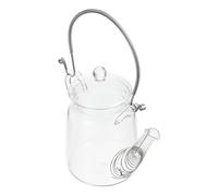 Veemoon Bouilloire D'été en Verre et Acier Inoxydable 350ml, Résistante Chaleur, Facile à Ranger, pour Restaurant et Fête