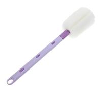 Veemoon Brosse à Éponge Cuisine Pourpre Manche Long en Pp, Brosse de Nettoyage pour Bouteille D'eau, Nettoyage sans Abîmer les Parois Intérieures