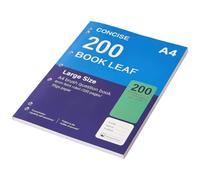 Veemoon Cahier A4, 200 pages, ligné et perforé, pour étudiant | Papier ligné, grand cahier de notes, fournitures scolaires, notes de réunions et écriture quotidienne