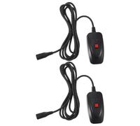 Veemoon Contrôleur pour Machine à Fumée Noir Interface 3 Broches, Plastique Solide, Lot de 2 Pièces pour Effets D'éclairage de Scène Professionnels
