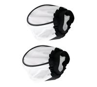 Veemoon Couvercle de Lampe Flash Rond en Tissu Blanc, Effet Réfléchissant, Réutilisable, Pack de 2, Abat-Jour Doux Chic pour Photographie Professionnelle