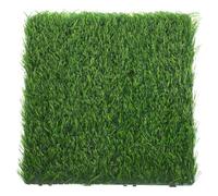 Veemoon Dalles de Gazon Artificiel Vert à Emboîter pour Terrasse Extérieure | Texture Réaliste, Surface Non Boueuse, Protection UV, pour Jardin, Balcon, Sols Durs et Zones de Jeu