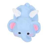 Veemoon Décoration Artistique Éléphant en Résine Bleue, Figurine Géométrique Compacte et Mobile pour Accessoires Auto ou Table Basse