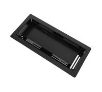 Veemoon Diffuseur Linéaire 4x10 Noir Mat en Acier avec Plateau Encastré