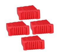 Veemoon Embouts en Plastique Rouge pour Pieds D'échelle Pliantes, 4pcs, Faciles à Installer, Protection Antidérapante pour Échelle et Table, Usage Domestique et Professionnel