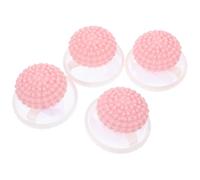 Veemoon Filtre Anti Poils Machine A Laver Réutilisable 4pcs pour Cheveux Flottants, Paquet en Maille Polyester Rose, Facile à Nettoyer pour Poils D'animaux