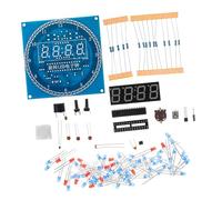 Veemoon Horloge Électronique de Table Soi-même LED Rotative | Kit Plastique Complet, Assemblage Facile pour Soudure, Modèles Ds1302 C8051, Apprentissage Électronique Style Aléatoire
