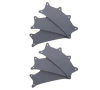 Veemoon Inserts de Rembourrage de Casque 6 Pièces Bandeau Anti-Transpiration de la Doublure du Chapeau Doublure Souple du Casque Surface en Maille Gris Absorption de la Sueur pour