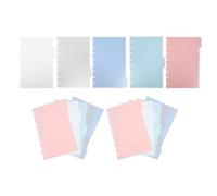 Veemoon Intercalaires pour Classeur en Pp 3 Sets avec Onglets Résistants et Pages de Séparation Fiables pour Organiseur, Cahier et Planificateur
