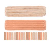 Veemoon Kit de 200 chevilles en bois pour le bricolage - Chevilles droites rainurées en bois dur de 5/16'' x 1-3/16'' pour meubles, portes, armoires et projets de menuiserie.