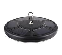 Veemoon Lampe Solaire pour Mât de Drapeau 26 LED, Jardin Extérieur Noir | ABS Robuste, Éclairage Nocturne à Énergie Solaire, Usage Large, pour Cour et Jardin, Format Compact