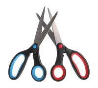 Veemoon Lot de 2 ciseaux pour gaucher avec poignée ergonomique pour