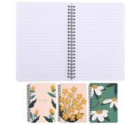 Veemoon Lot de 4 Cahiers à Spirale Papier Épais Anti-effacement pour Étudiants et Enseignants, Carnet Simple et Élégant pour Prises de Notes et Croquis