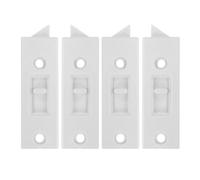 Veemoon Lot de 4 loquets d'inclinaison de fenêtre, verrou à ressort | Système de verrouillage à inclinaison pour fenêtre, verrou coulissant à entraxe central, fermeture par encliquetage,