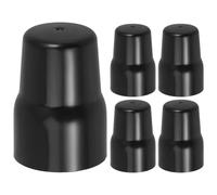 Veemoon Lot de 5 bouchons décoratifs pour vannes de radiateur, en | Manchon de robinetterie de radiateur avec joint torique en caoutchouc, cache-robinet pour extrémités de robinetterie exposées