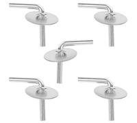 Veemoon Lot de 5 boulons de fixation pour socle de ventilateur sur pied, | Dispositif anti-basculement, poignée en forme de L, serrage manuel facile, pièce de rechange pour visserie cassée