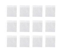 Veemoon Lot de 50 Sachets à Thé Jetables en Nylon Blanc avec Cordon de Serrage Infuseurs Filtre Multifonctions pour Feuilles de Thé Épices et Plantes Médicinales pour Infusion Cuisine