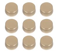 Veemoon Lot de 9 Bocaux en Fer-blanc 8oz Arrondis Couleur Dorée Pot à Thé Bonbonnière Multifonction Hermétique pour Rangement Bijoux Bougies Perles Artisanales Maison