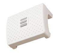 Veemoon Marchepied Blanc en PP Rouleaux de Massage pour Bureau et Maison, Structure Stable et Design Simple pour Maintien Confortable du Pied