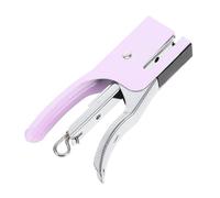 Veemoon Mini Agrafeuse Manuelle en Métal pour Bureau et Voyage, Pourpre | Prise Ergonomique, Usage Polyvalent, Finition Élégante et Résistante, Accessoire Compact pour Bureau