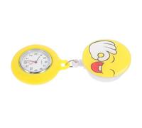 Veemoon Montre à Gousset D'infirmière Rétractable Clip-on Jaune