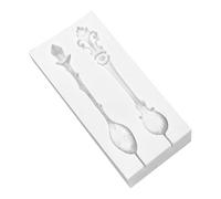 Veemoon Moule à Pâtisserie en Silicone de Cuillère Motifs en Relief, Moule à Chocolat DIY et Pratique Cuisson et Décoration Couleur Aléatoire