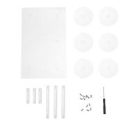 Veemoon Organisateur de Maquillage de Bureau en Acrylique Transparent, Présentoir Cosmétique 6 Compartiments, Support Rangement Compact pour Supermarché et Épicerie, pour Cosmétiques