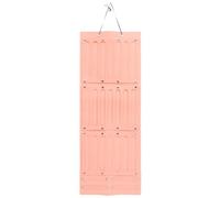 Veemoon Organisateur Mural de Pinces à Cheveux en Feutre Grand Format 38X104 CM Pochette de Rangement Suspendue Rose pour Barrettes et Accessoires Support Pratique pour Chambre de Fille