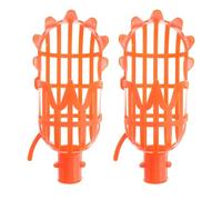 Veemoon Outil Cueille-Fruits Panier Orange en PP, Tête de Cueilleur D'arbres Fruitiers pour Récolte en Automne Décoraion, Protège Les Fruits Intérieur Rembourré