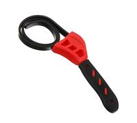 Veemoon Ouvre-bouteille Multifonctionnel Clé à Sangle en Caoutchouc Rouge, Réglable et Pratique Poignée Ergonomique pour Ouvrir Bocaux Facilement