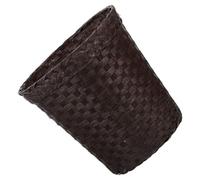 Veemoon Papier Panier de Rangement Tressé, Couleur Café, Grand Format | Conteneur Polyvalent, Robuste et Résistant à L’usure, Décoration Maison, la Cuisine et Chambre D’garçon et Filles