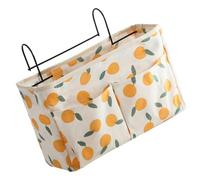 Veemoon Paquet de Rangement Suspendu en Coton et Lin sans Clou, Facile à Nettoyer, Pochette Stylée pour Salon ou Bureau, Organisateur Simple pour Télécommande et Accessoires