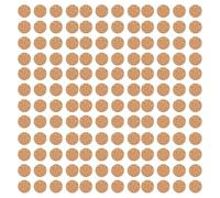 Veemoon Pastilles Autocollantes en Liège Rond pour Meubles et Appareils, Antidérapantes et Résistantes à l'usure, pour Bureaux et Studios, Couleur Beige