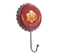 Veemoon Patère Murale Vintage Fer Forgé Crochet Suspendu Décoratif pour Sacs Clés Bouteilles de Bière Crochet Mural sans Perçage Réutilisable et Facile à Installer Adapté Bois Carrelage