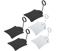 Veemoon Pince à Étiquette de Prix Support pour Cartes en Acier Inoxydable 5pcs pour Présentoirs de Prix pour Magasins de Détail et Hôtels