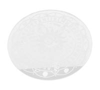 Veemoon Planche à Pendule en Acrylique, Autel Spirituel, Lettres Gravées | Motif D’autel, Points Yes/no, Usage pour Cristaux et Pendules, Décor Blanc